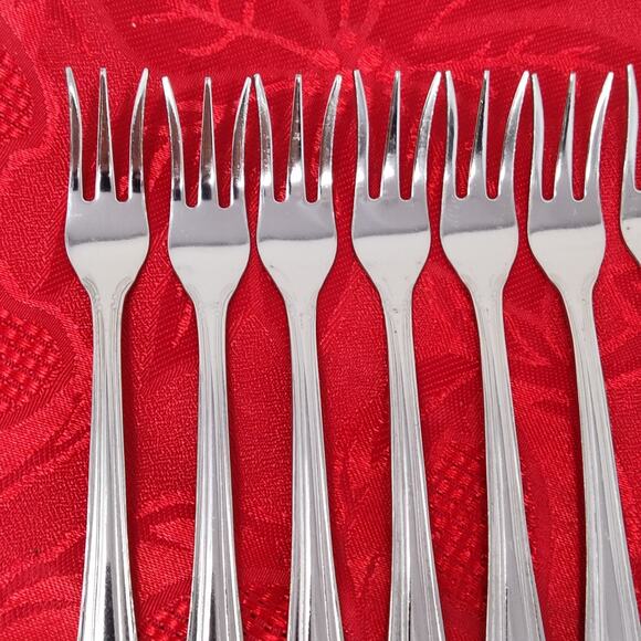 12X Royal Household Stainless 18-0 - Cocktail Seafood Shrimp Forks - Picture 3 of 14